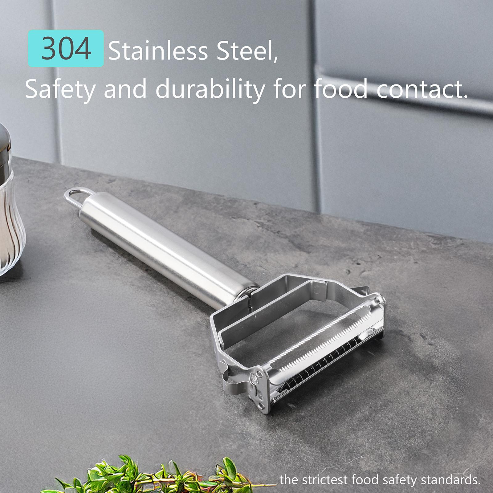 Peeling knife scraper knife 304 stainless steel kitchen household multifunctional fruit melon grater zucchini chef special scraper scraper knife shaver knife potato peeling and grating goddess