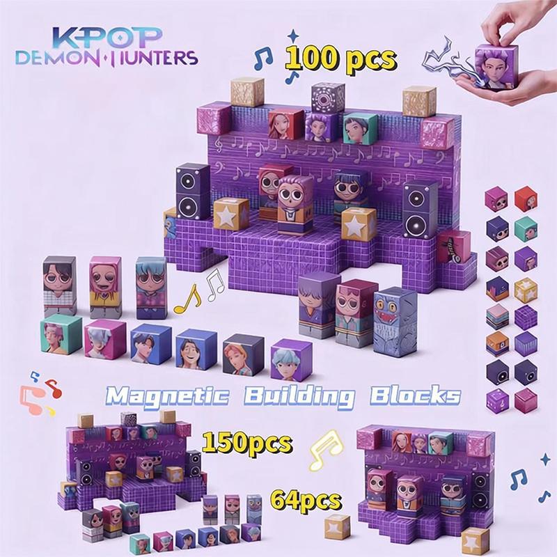 K-Pop Hunter Girl Team Magnetic Building Blocks, Magnetized Construction Set, Fun and Educational Toy for Kids, Perfect Gift Idea K-Pop Hunter Girl Team Magnetic Building Blocks, Magnetized Construction Set, Fun and Educational Toy for Kids, Perfect Gift Idea