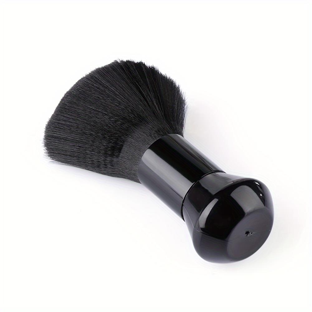 Professional Barber Neck Duster Brush, Hair Cutting Sweep Brush, Salon Styling Hairbrush Tools, 1pc Black Hair Cleaning Brush for Hairdressers, Antistatic Barber Shop Neck Dusting Brush