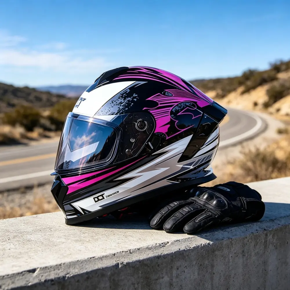 2026 New Unisex Street Graffiti Motorcycle Helmet, Dot Certified Safety Helmet, Universal Fit for Men and Women, Trendy Design