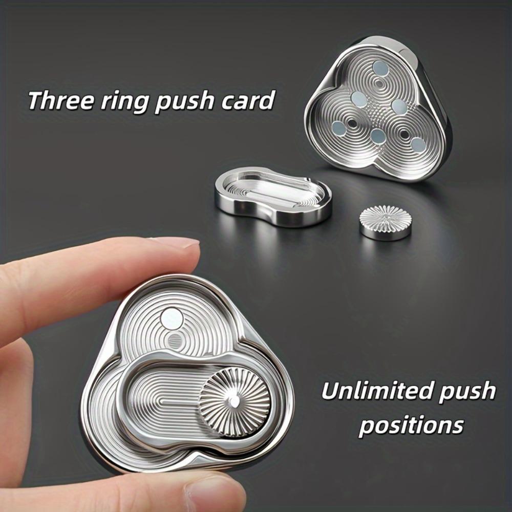 1pc Triangular Triple-Spin Fidget Spinner Stress Relief Fidget Clever and Creative Design Suitable for Various Settings Such as Desks It Has Three Semi-Circular Spin Angles