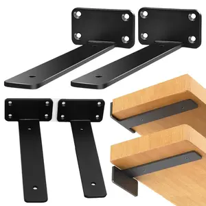 Multiple Sizes Floating Shelf Brackets, Industrial Shelf Brackets, Metal L Bracket, DIY Shelf Support