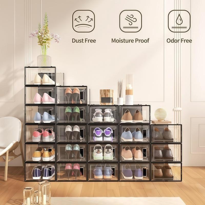 Space saving ceiling! Transparent shoe box directly liberates shoe cabinet