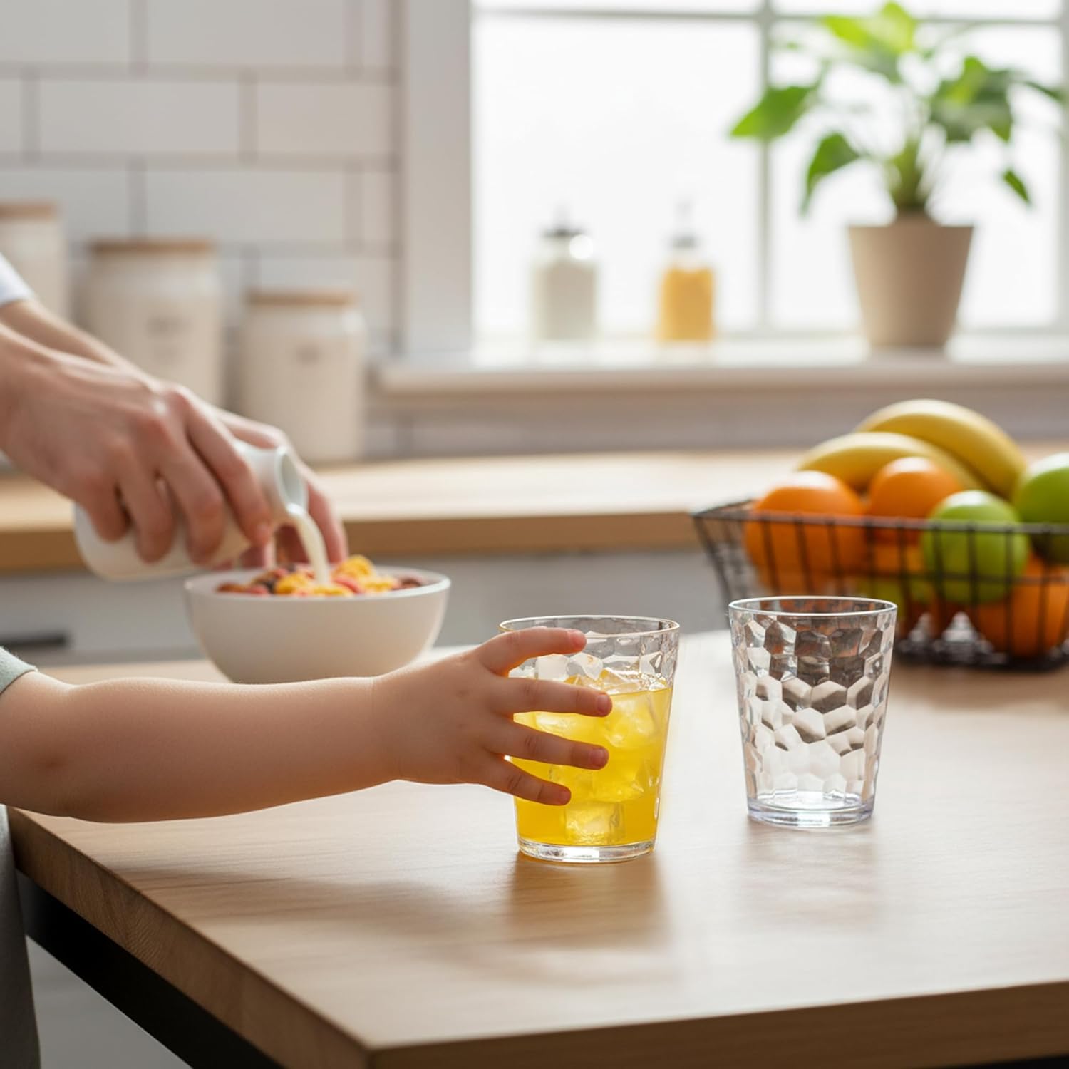 - Iceberg - 10-Ounce Plastic Tumblers (Set of 8), Plastic Drinking Glasses, -Clear Cups, Stackable, , Shatter-Proof, Dishwasher-Safe - Iceberg - 10-Ounce Plastic Tumblers (Set of 8), Plastic Drinking Glasses, -Clear Cups, Stackable, , Shatter-Proof, Dishwasher-Safe