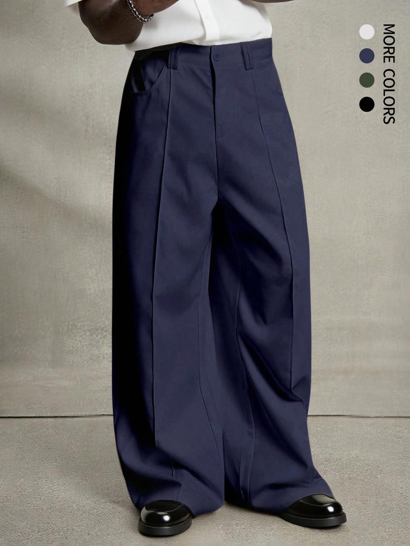 Casual Wide-Leg Pants, Versatile Loose-Fit Trousers, Lightweight and Comfortable All-Seasons Wear