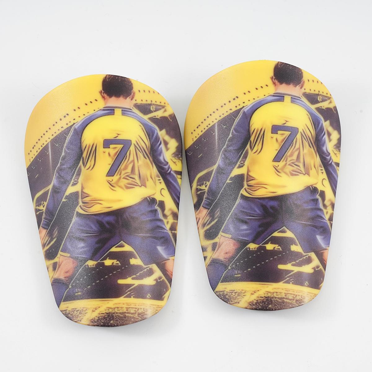 1 Pair Size 7 Football Training Inserts, Thick Bottom, Secure Fit for Calf, Comfortable Wear, Ideal for Soccer Practice