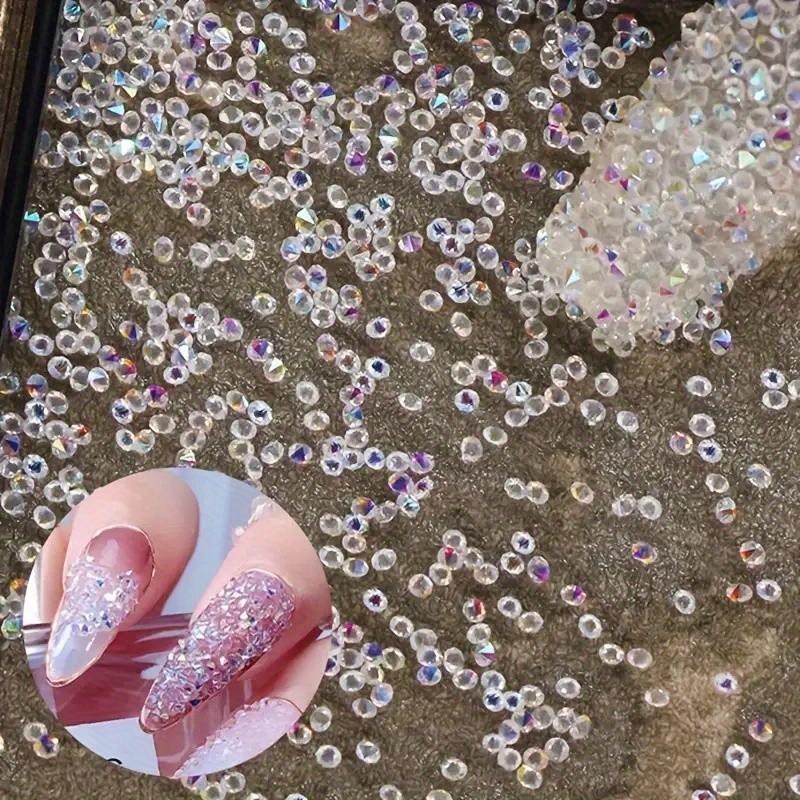 1200 Mini Rhinestones, Odorless Shiny Synthetic Gems, Ideal for Nail Art, Clothing, DIY Crafts, Micro Glitter Stones for Fashion Design