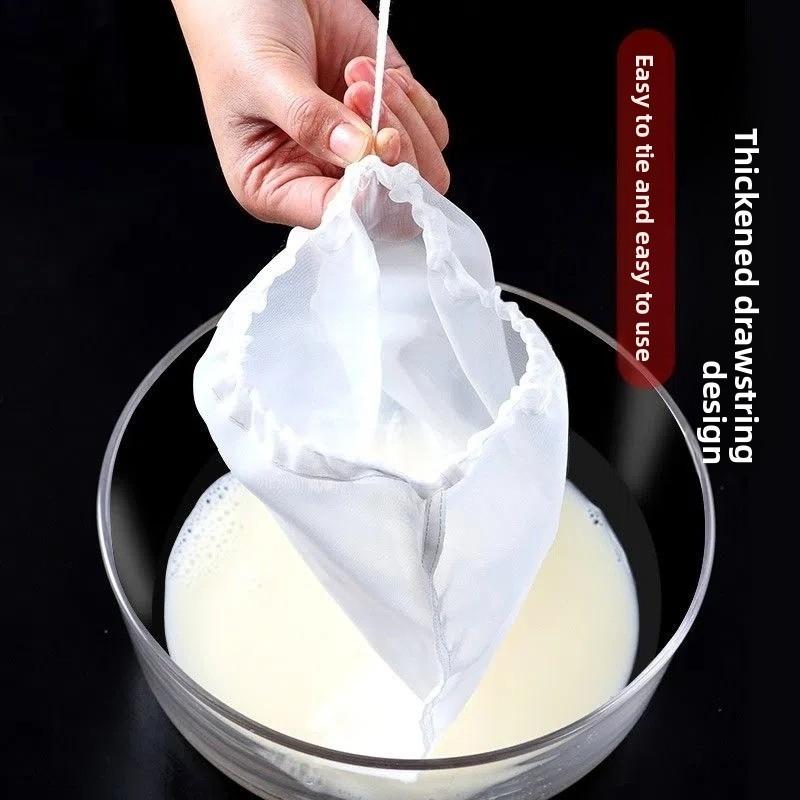 Kitchen Soy Milk Filter Bag Ultra-Fine Mesh, Home Juice Wine Filter Strainer, Vegetable Fruit Sieve Bag, Kitchen Essentials