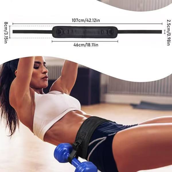 Wide Anti-Slip Hip Thrust Belt For Glute Bridges, Squats, Weighted Workouts, Home Gym Fitness Equipment