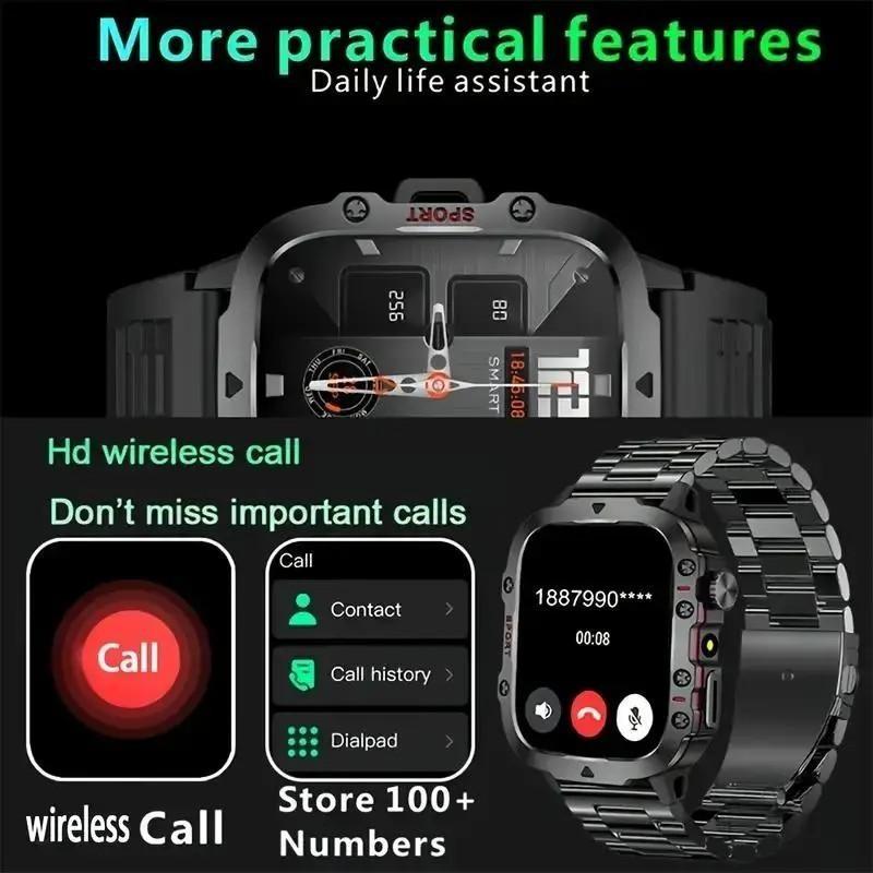 Smart Watch with LED Light, Bluetooth-compatible Connectivity, Multiple Sport Modes, Call/messages Alerts, Compatible with iOS and Android