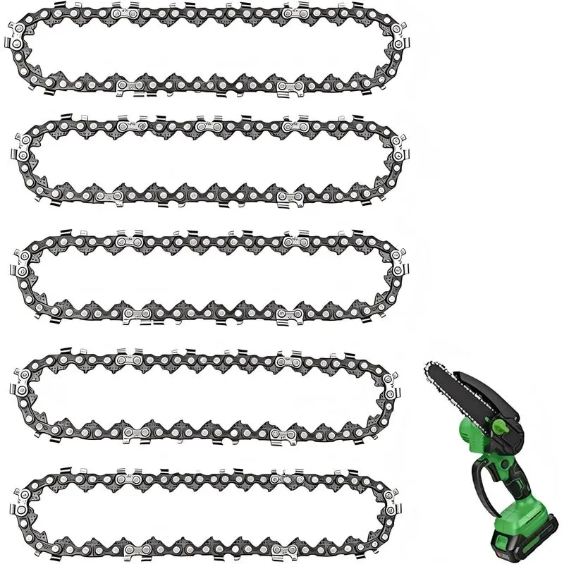 6inch Chainsaw chain and guide bar, replacement chain for the 6inch mini cordless electric portable chainsaw. Suitable for portable mini chainsaws
