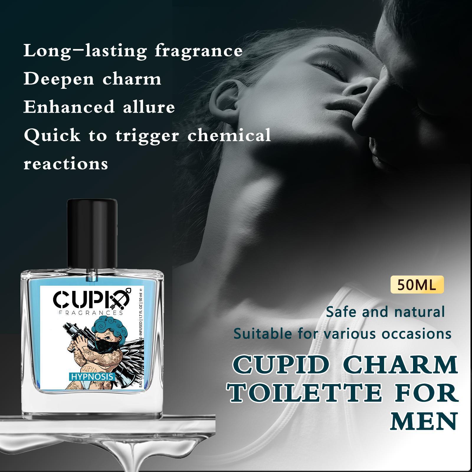 Cupid Cologne for Men, 50 ml/1.7 fl.oz Mens Cologne, Cupid Hypnosis Pheromone Cologne for Men,Men's Cupid Pheromones Perfume, Men's Lasting Romantic Perfume,Mother's Day Gifts