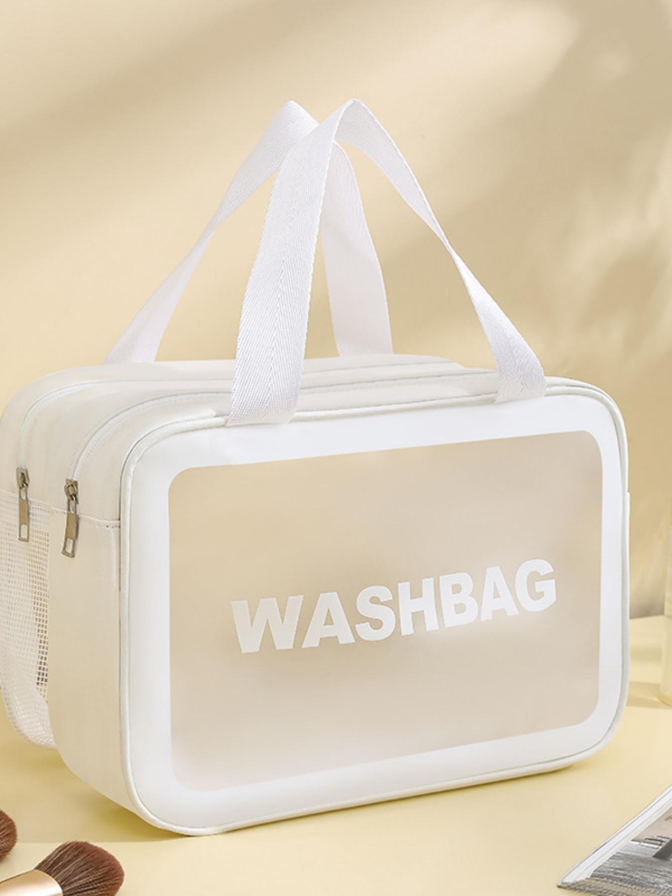 Double Layer Makeup Bag, Multi-Functional Large Capacity Travel Cosmetic Bag, Portable New Color Handbag, High-End Wash Bag