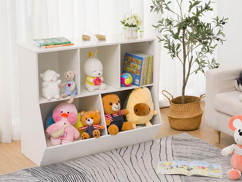 HOOBRO 35.4" L Toy Storage Cabinet,Kids Bookshelf, Bookcase Footboard, Toy Storage Cubby, Children's Toy Shelf, Fit for Children's Room, Playroom, Hallway, Kindergarten HOOBRO 35.4" L Toy Storage Cabinet,Kids Bookshelf, Bookcase Footboard, Toy Storage Cubby, Children's Toy Shelf, Fit for Children's Room, Playroom, Hallway, Kindergarten