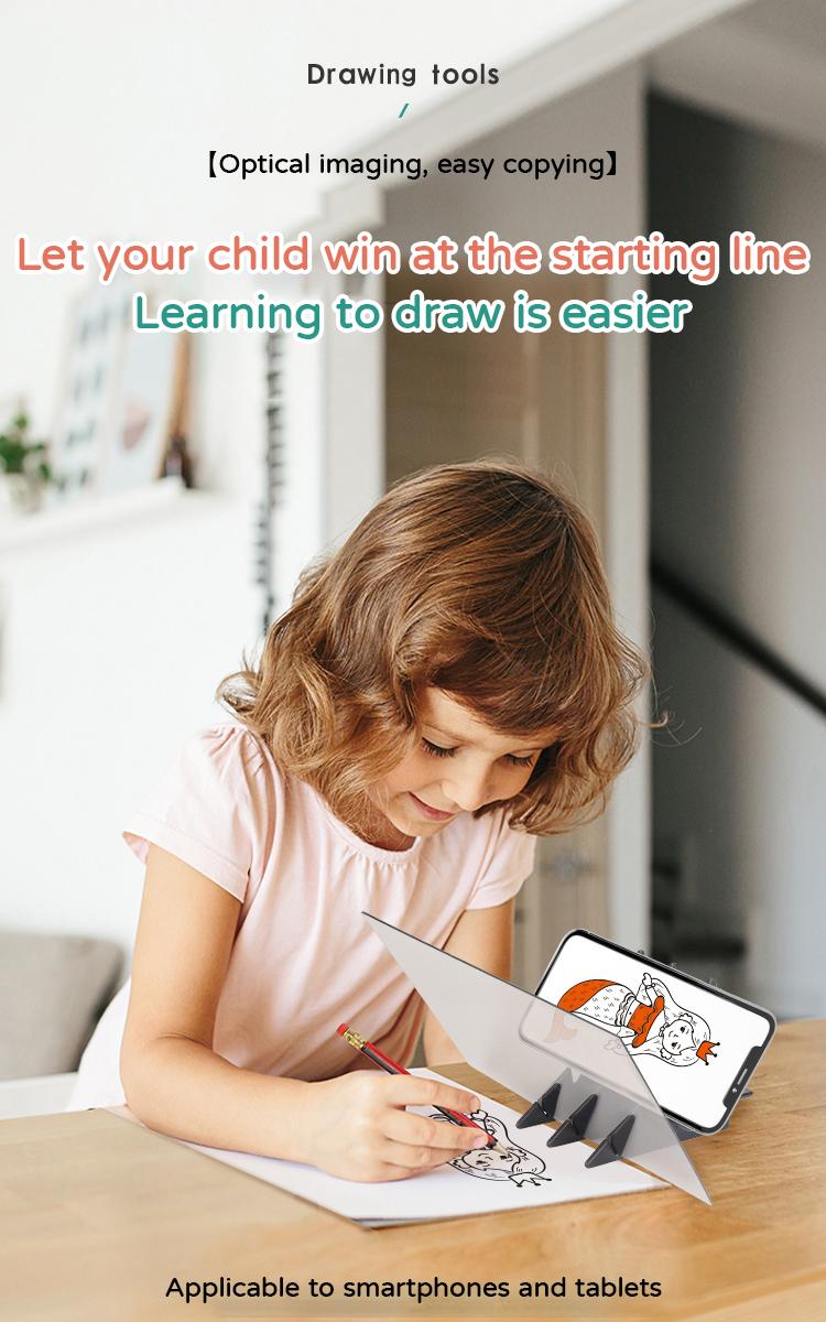 AuroraHaven Optical drawing board, portable optical wiring board, image layout, drawing projector, optical copy pad, easy to track drawing tool Art Supplies.