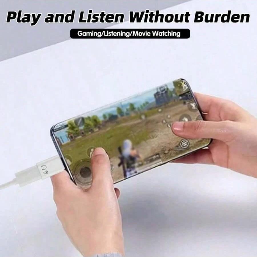 Type-C To Lightning Audio Adapter, USB C Male To Lightning Female Headphone Converter