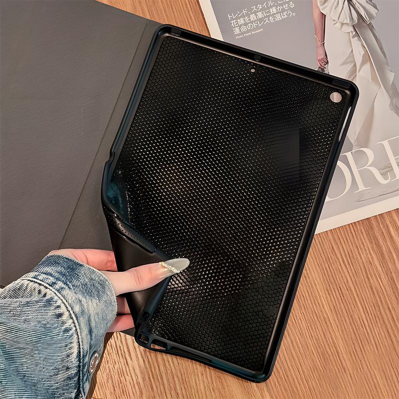 Dark Death Note Design iPad Book Style Case, Fantasy Anime Notebook Design for iPad Pro, iPad Air & Mini, Full Protection with Pen Slot, Ideal for Home & School Use