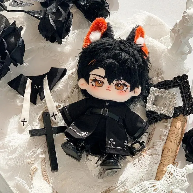 Original Cotton Doll Priest Outfit Set 20cm Fashionable Dark Style Doll Clothes Set Non-Attribute Exquisite Toy Doll Ensemble
