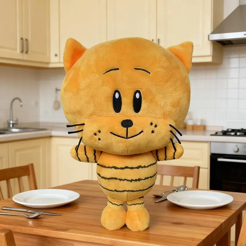 Cute Dog Man Plush Toys Yellow Lil Petey Cat Plush Soft Stuffed Cartoon   Animals Toys Gifts For Children Kids Xmas Birthday