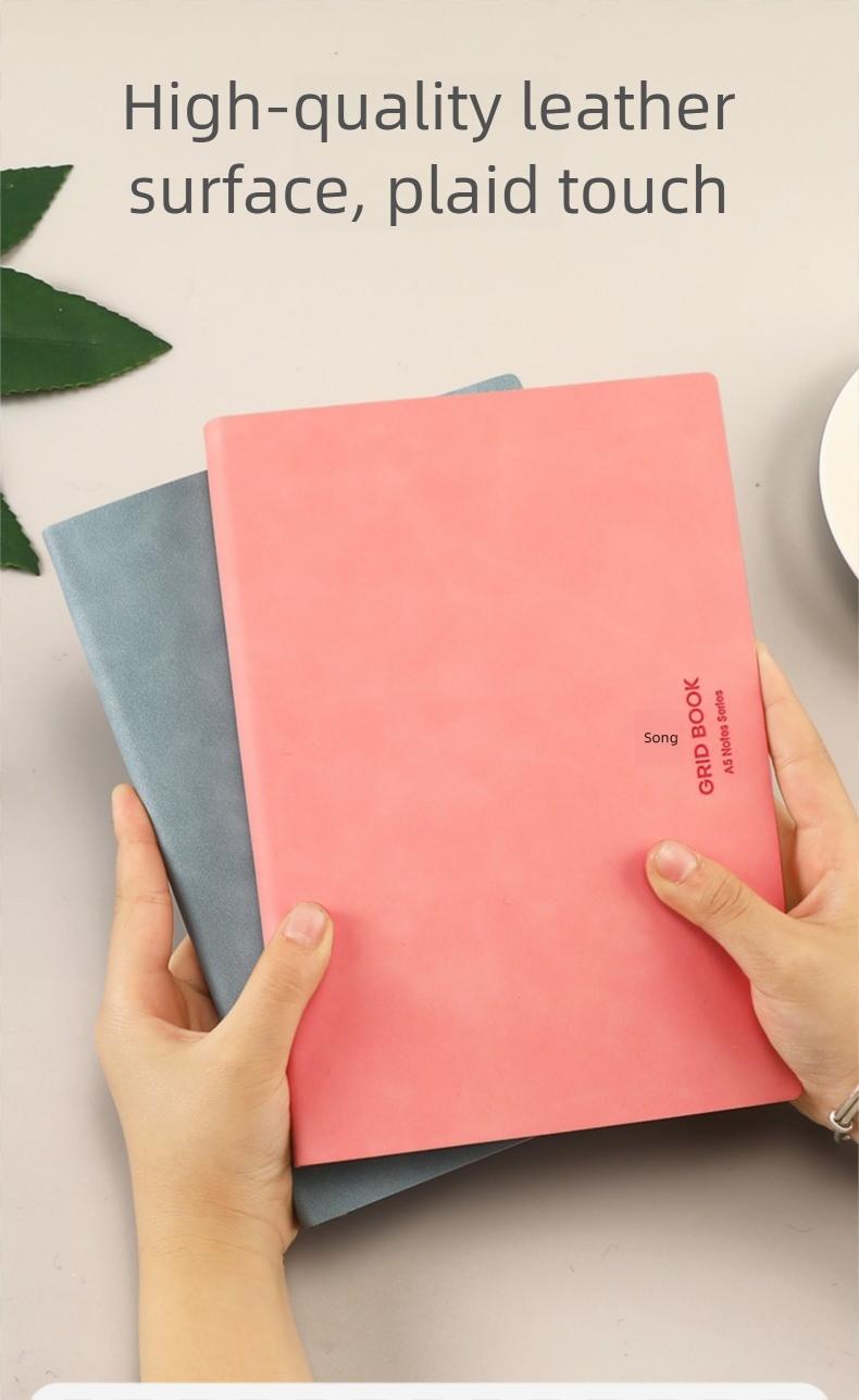 A5 Grid Notebook, Multifunctional Graph Paper Journal, Ideal for Students, Math & Engineering, Drawing Sketchbook, Writing School Supplies, Durable Drawing Notebook