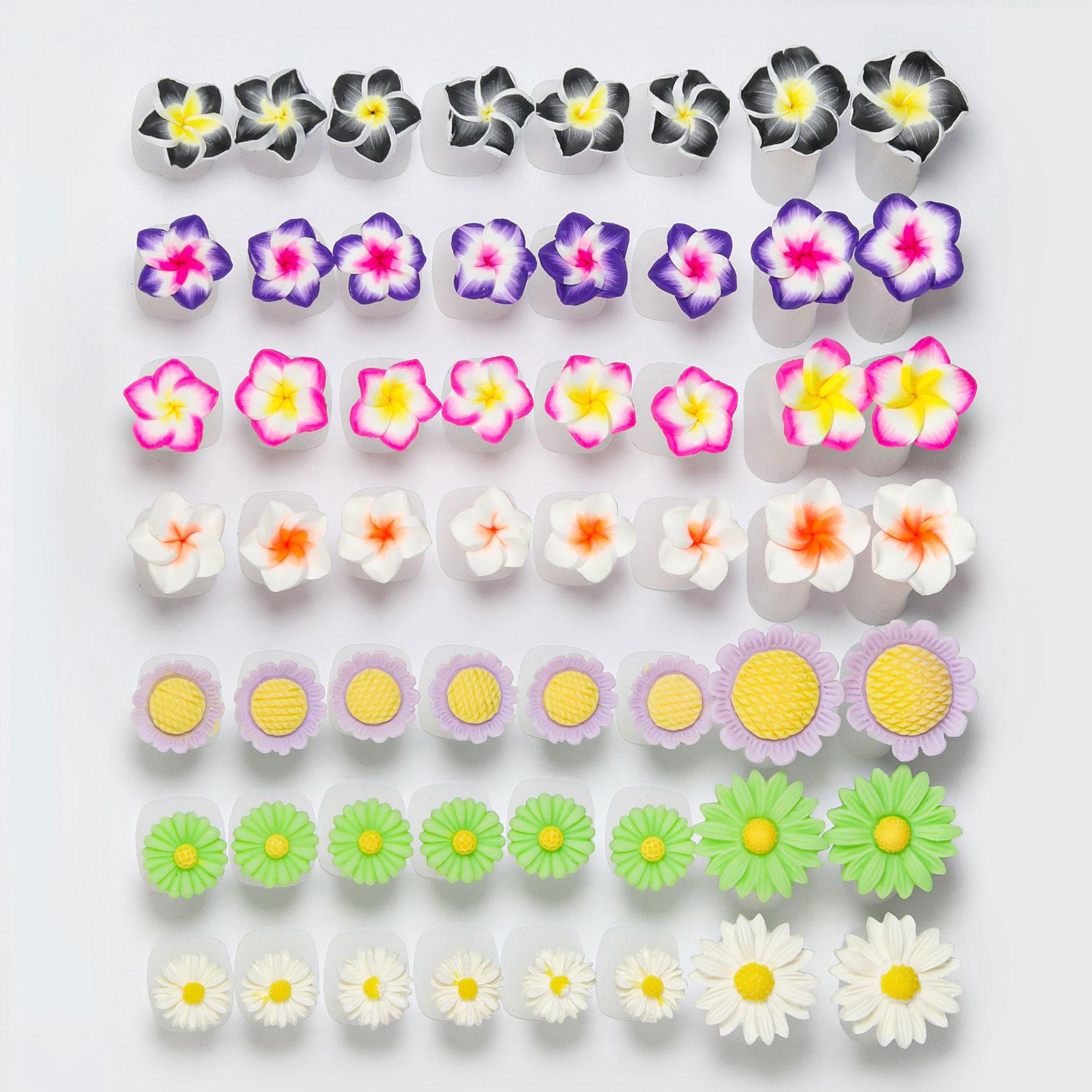 Nail Silicone Finger Splitter Toe Splitter Daisy Water Drip Rhinestone Decorative Nail Tool Toe Divider Nail Care Special Accessories 8 pcs/pack