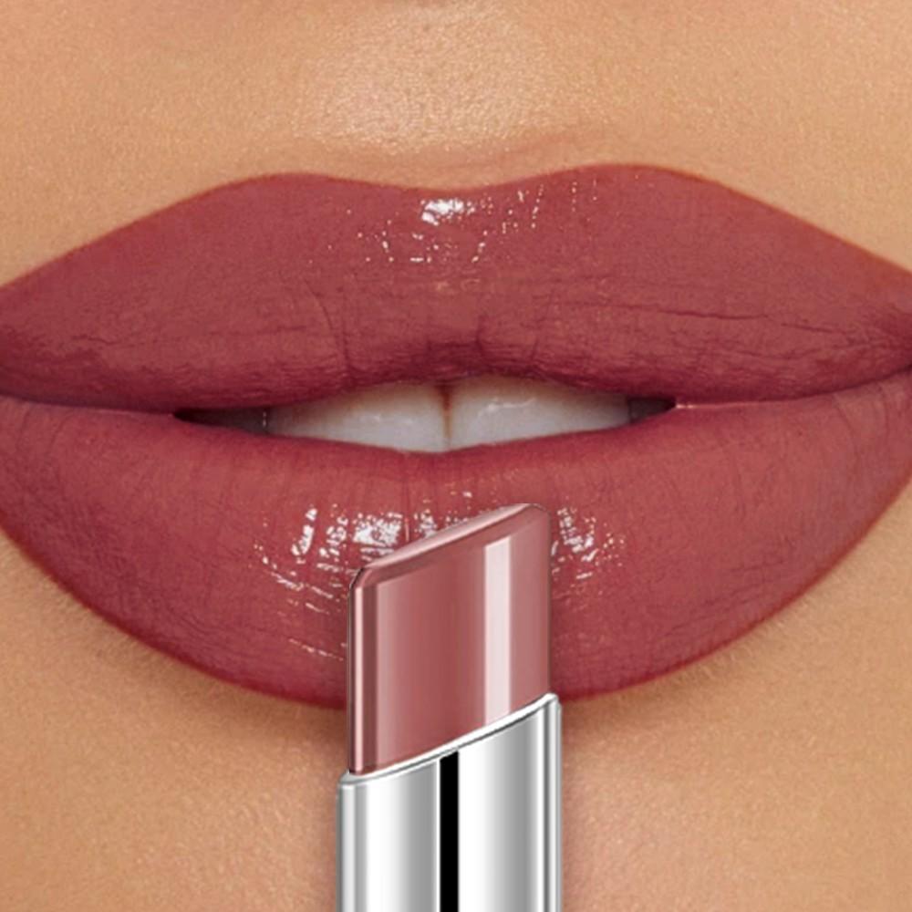 Huasurv Moisturizing Shimmer Lip Balm, Matte Finish Lipstick, Velvet Cream Texture, Smooth Application, Long-Lasting Glitter Makeup