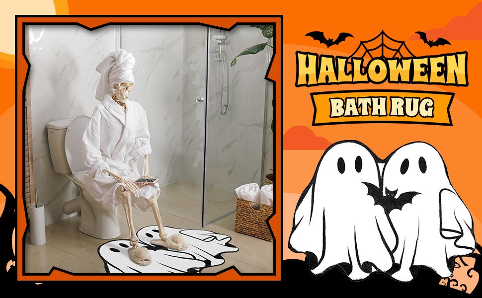 Halloween Kitchen Mat Ghost Rug Welcome Door Mat Halloween Decor Ghost Decor Non Slip Mat for Kitchen Bathroom Home Door Bedroom, Halloween Party Decorations Halloween Kitchen Mat Ghost Rug Welcome Door Mat Halloween Decor Ghost Decor Non Slip Mat for Kitchen Bathroom Home Door Bedroom, Halloween Party Decorations
