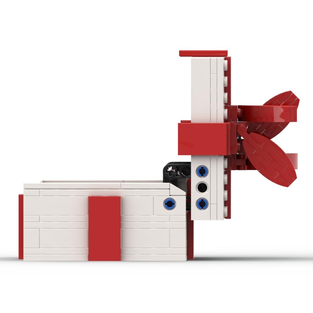 131-Piece Deluxe Gift Box Building Blocks Set, DIY Puzzle Toy, Abs Plastic, Includes Manual, Perfect for Home Decor & Gifts