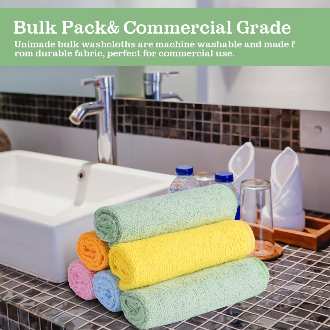 Washcloths Bulk 10 Pack Towels (12" x 12"), Highly Soft Wash Cloths and Hand Towels, Drying Multi-Purpose Microfiber Cleansing Cloths for Bathroom, Hotel, , and Salon-Multicolor Washcloths Bulk 10 Pack Towels (12" x 12"), Highly Soft Wash Cloths and Hand Towels, Drying Multi-Purpose Microfiber Cleansing Cloths for Bathroom, Hotel, , and Salon-Multicolor