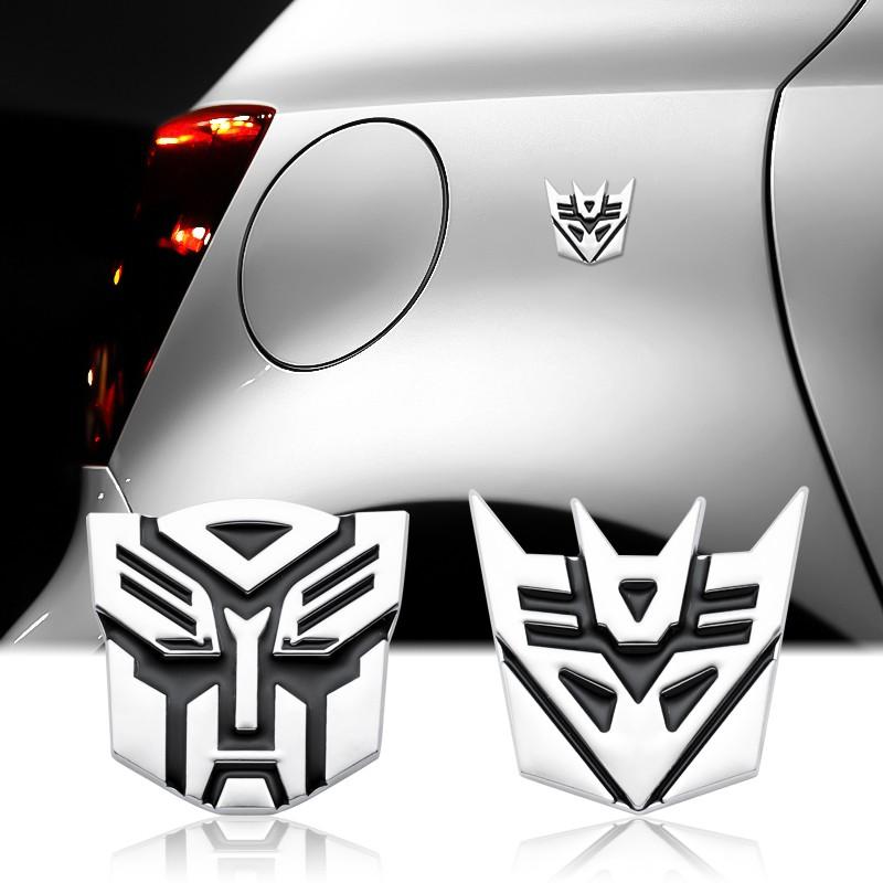 1Pc Car 3D Metal Sticker Car Transformers Autobots and Decepticons Badges Original Logo Cool Car Style Exterior Decoration Car Accessories Personalized Car Appearance