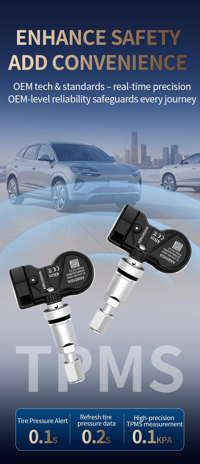 1Pc/4Pcs Multi-protocol Dual-frequency Tire Pressure Sensor, Suitable for 99% of Buick, Chevrolet and Cadillac Models, 315/433Mhz, 20923680/15114379/15825475/13598771/25920615/13516165/13598772/13516164/13598787/13581558/20964159/20922900/13598773