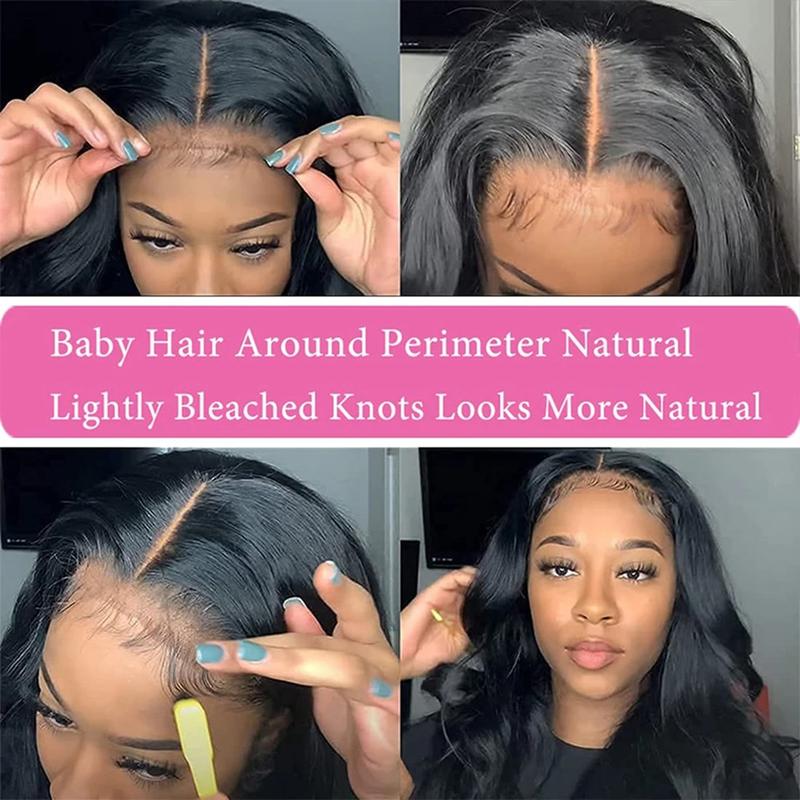Bling Hair Body Wave 13x6 Lace Front Wigs Human Hair 180% Density Body Wave Lace Front Wigs Human Hair Pre Plucked Wigs Human Hair Wigs 13x4 HD Lace Frontal Wigs