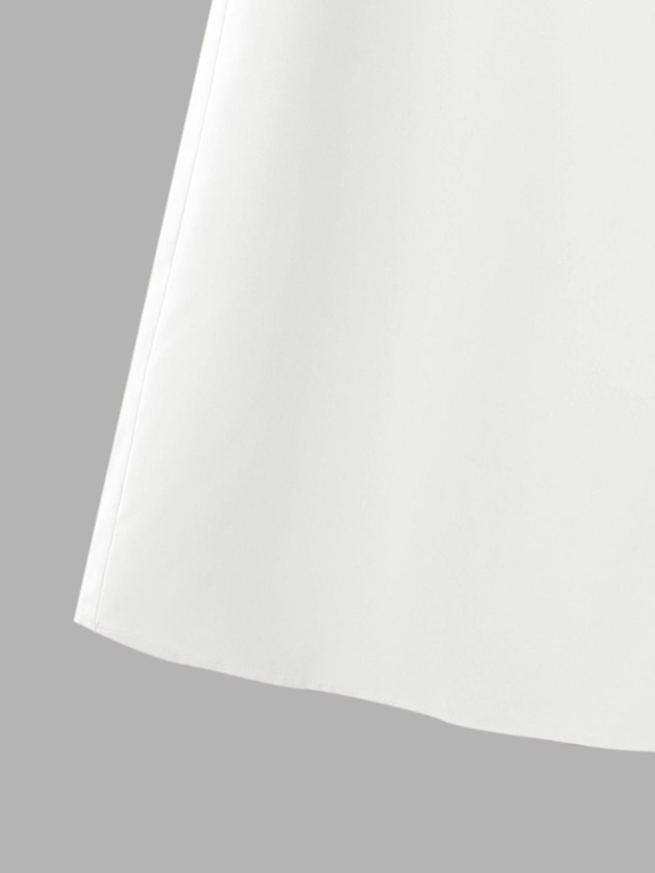 Women's Casual Two-Piece Set, Round Neck Long Sleeve Top & High Waist Wide Leg Pants, Office Style for Daily Wear