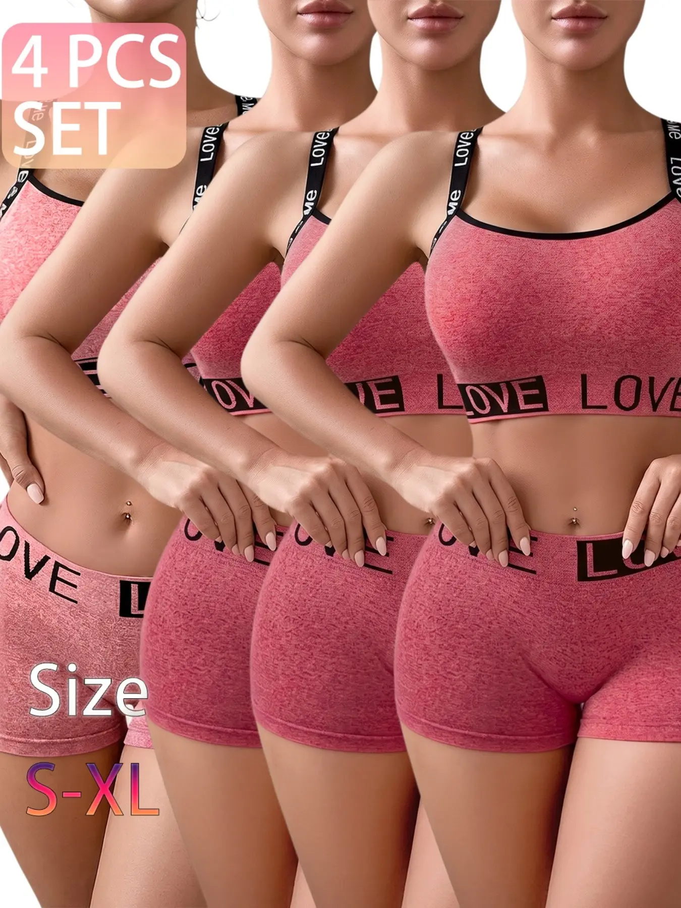 3 red, 1 pink