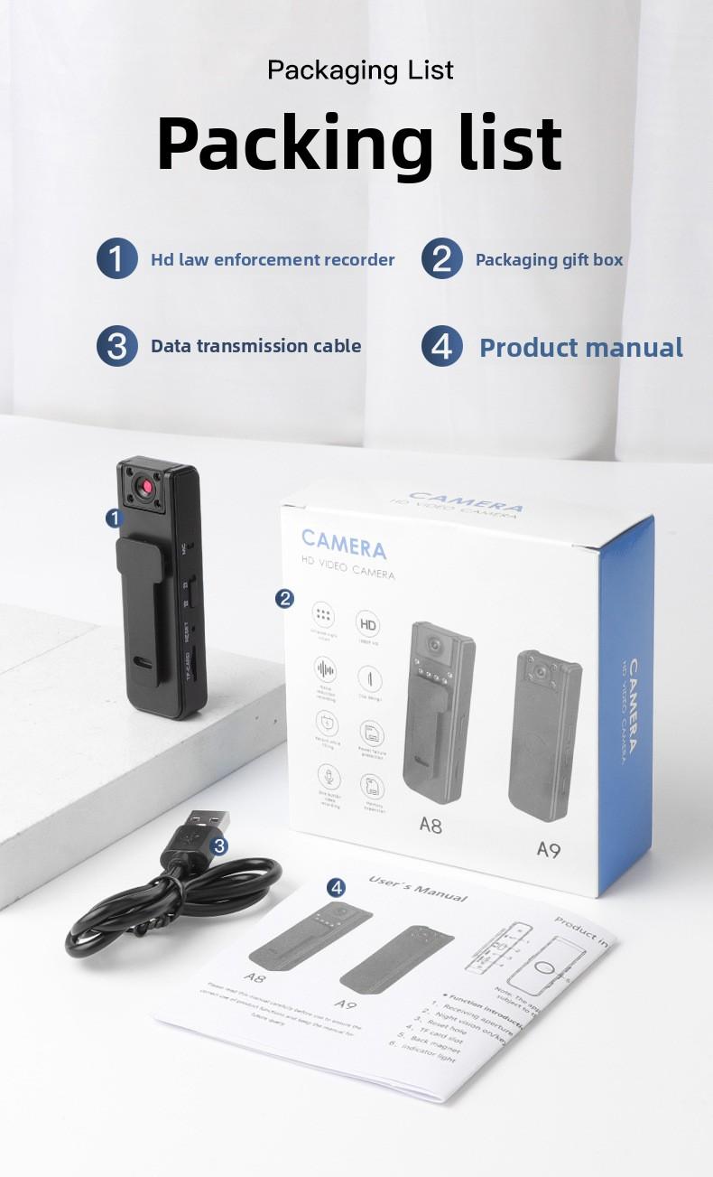 Ultra-Clear Sports Vlog Camera - Integrated DV Recording Device with Anti-Shake & Remote Monitoring Functions