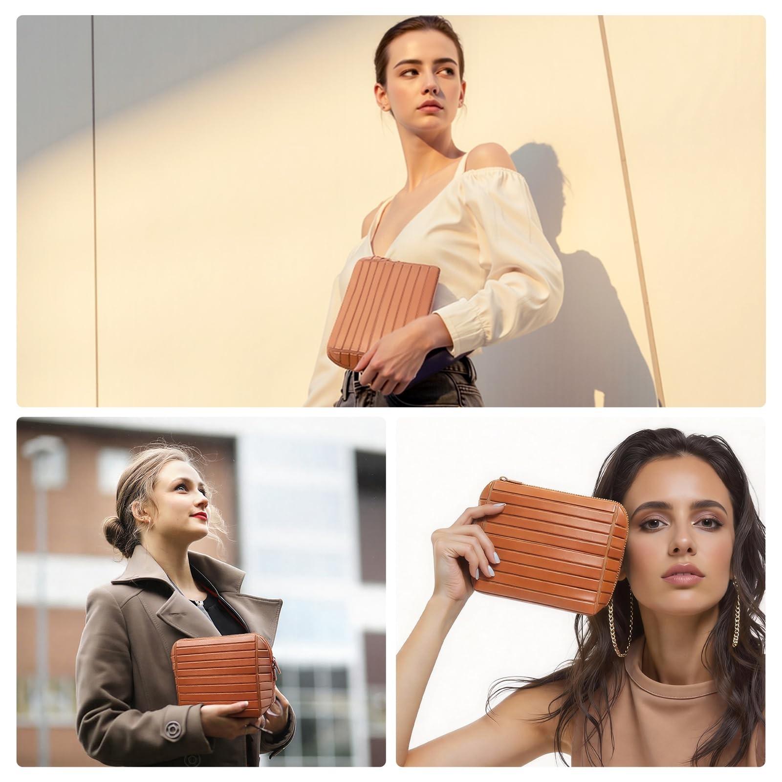 New Large Capacity Makeup Bag, Portable Skincare Cosmetic Organizer, Travel Toiletry Bag, Divided Storage, Ideal for Outdoors