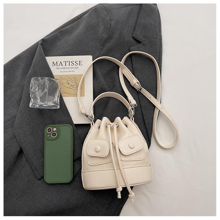 Candy Color Drawstring Bucket Bag, Multi-Option Handheld & Crossbody Purse, Elegant Versatile Shoulder Bag for Women outdoorfun Candy Color Drawstring Bucket Bag, Multi-Option Handheld & Crossbody Purse, Elegant Versatile Shoulder Bag for Women outdoorfun