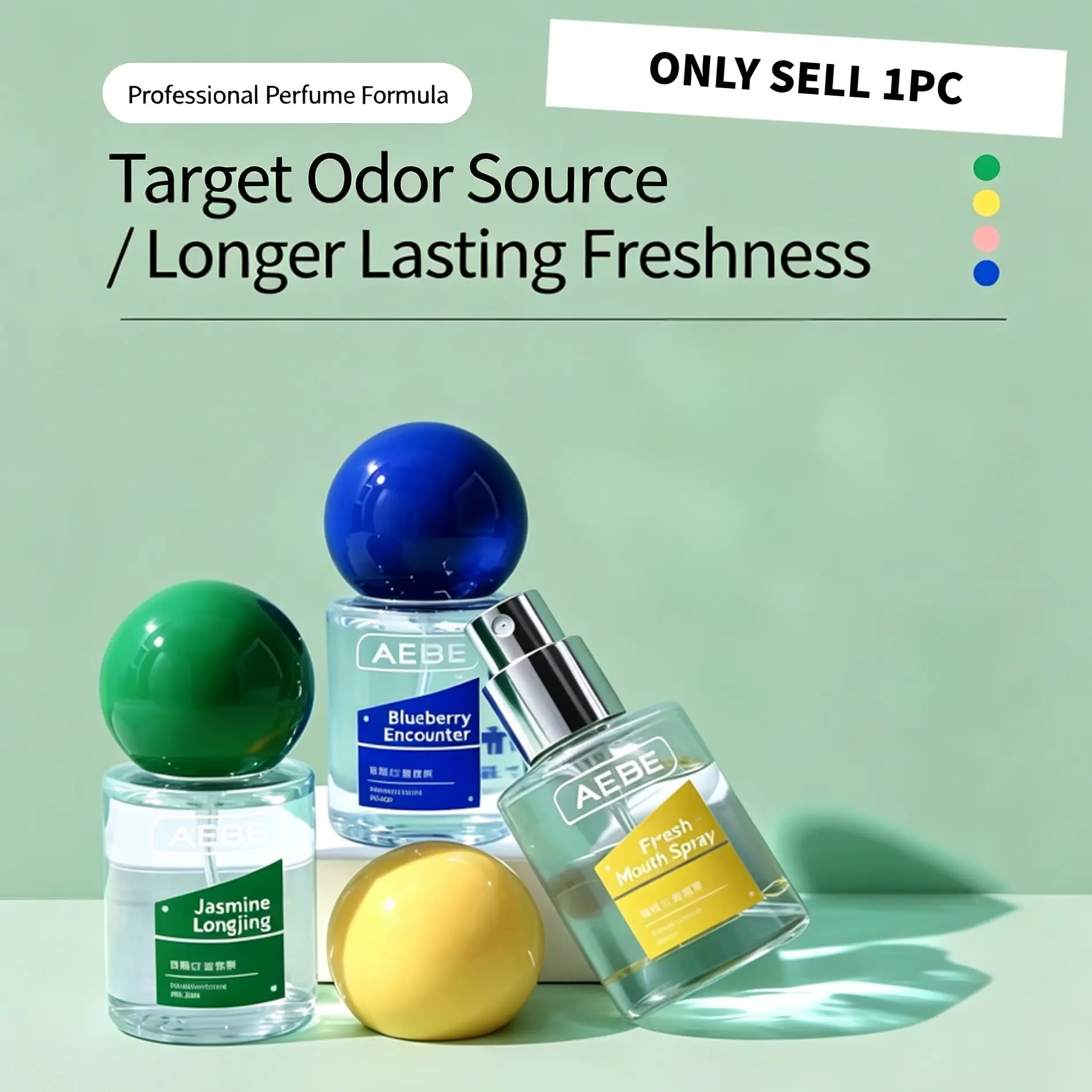 Portable Breath Freshening Oral Spray, Refreshing Cool Scent, Long Lasting Daily Oral Care Cleansing Mist For On-The-Go Use