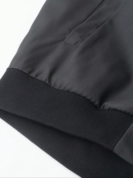 Men's Plus Size Casual Lightweight Bomber Jacket, Windproof Sports Design, Perfect for Outdoor Activities & Leisure Wear