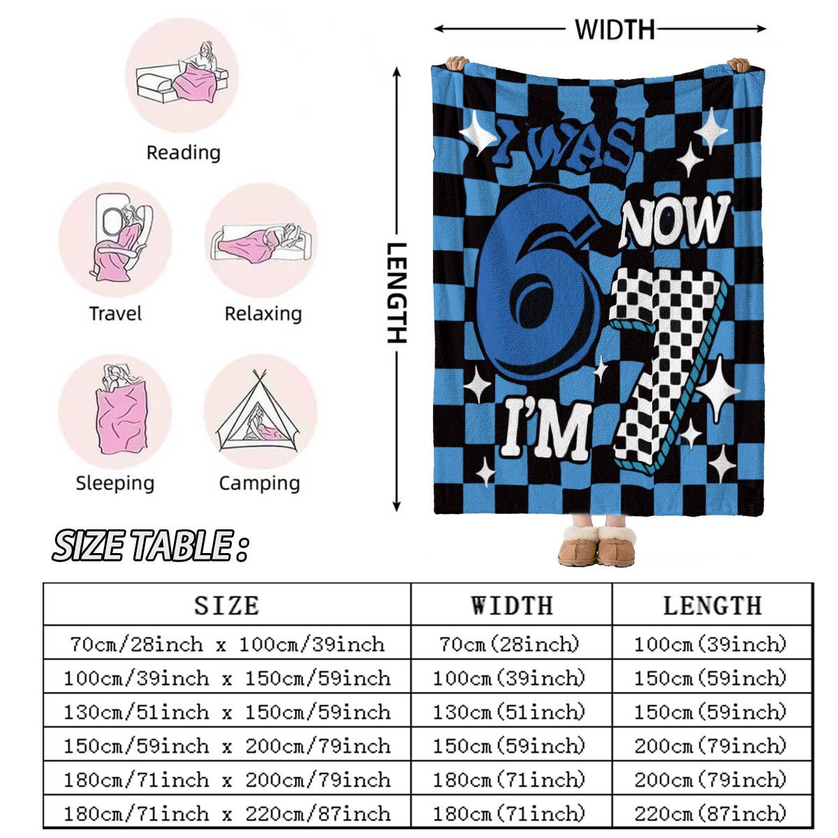 Track Style Digital 67 Print Blanket, Flannel, Soft Breathable Warm, Living Room Bedroom Decor, Holiday Gift, Multi-Use Cover