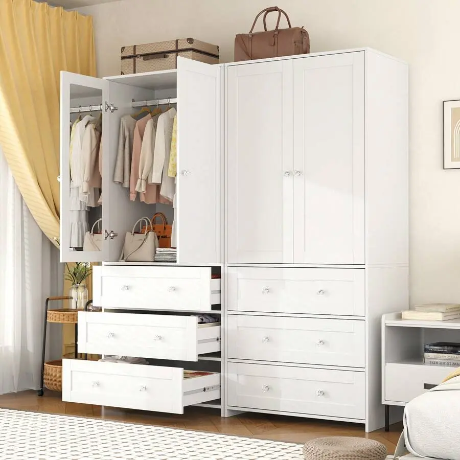 White - 2 Wardrobes