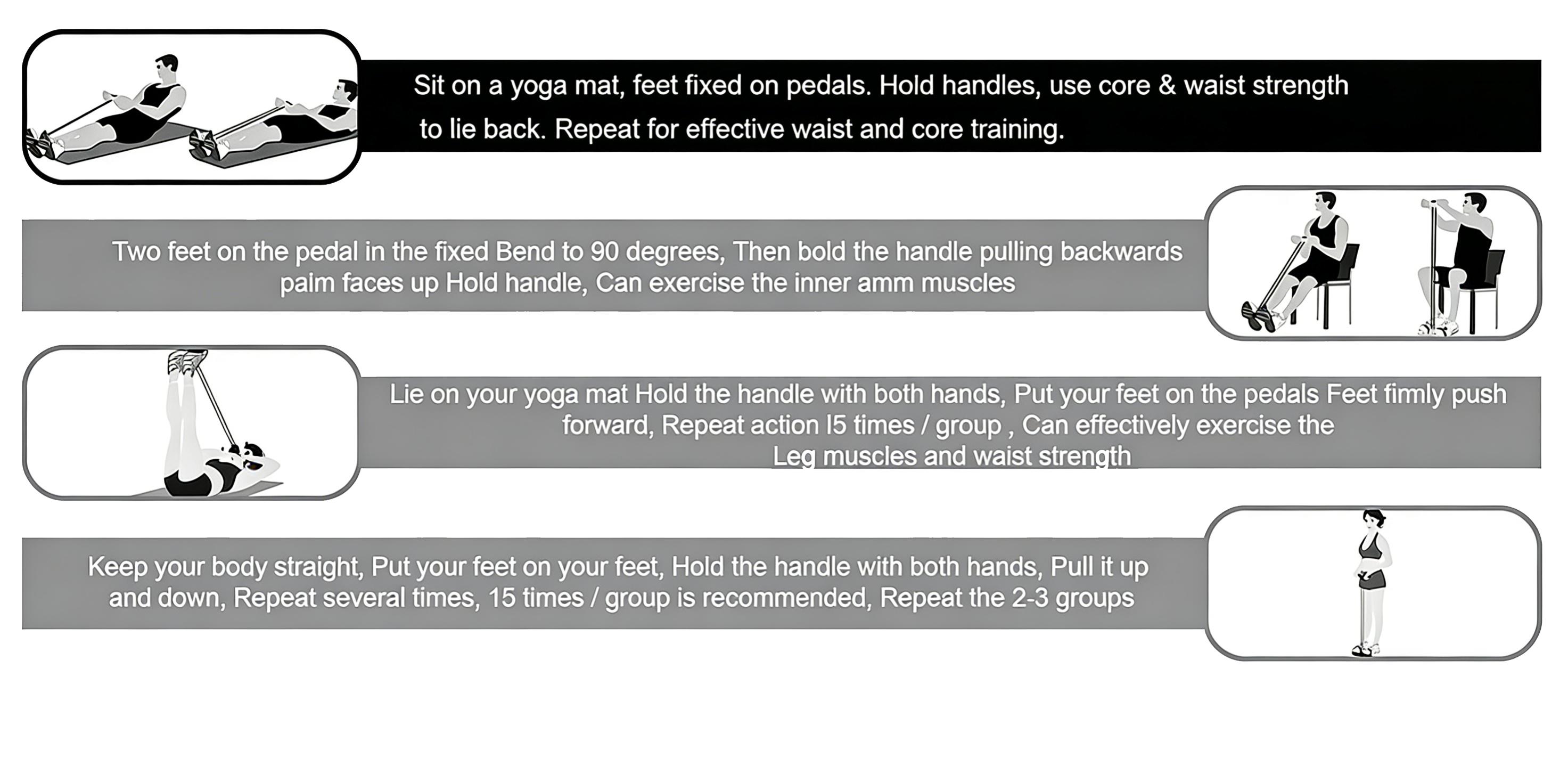 Z-ROGO Multifunction Pedal Resistance Band | Portable Foot Pedal Exerciser for Full-Body Home Workout, Stretching, Fitness Training & Abdominal Exercise | Adjustable & Durable Elastic Sport Band Z-ROGO Multifunction Pedal Resistance Band | Portable Foot Pedal Exerciser for Full-Body Home Workout, Stretching, Fitness Training & Abdominal Exercise | Adjustable & Durable Elastic Sport Band