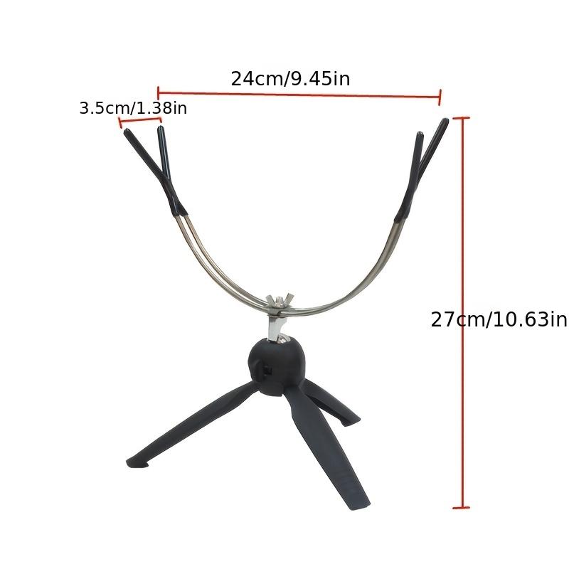 Foldable Dual-Head Ice Fishing Stand, Winter Ice Fishing Raft Rod Holder, Fishing Gear Accessories, Fish Rod Support