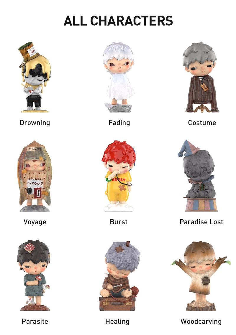 POP MART HIRONO Reshape Series Figures, Blind Box, Mystery Box