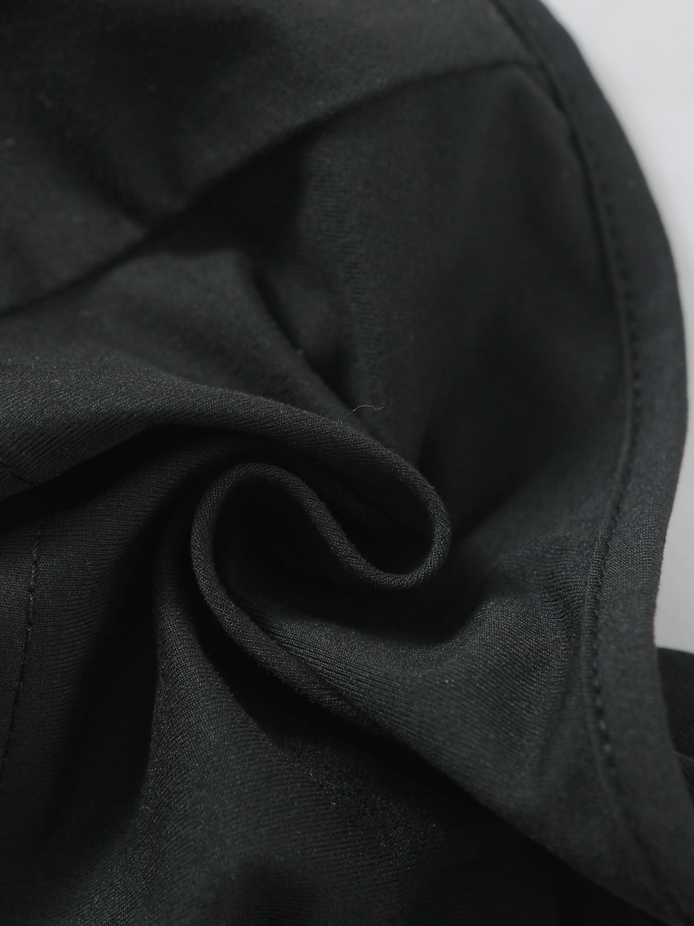 1-Piece Women's Sexy Vacation Halter Cami Top, Black Tie Front Ruched Backless Crop Top for Women Beach Wear, Club Events and Casual Outings