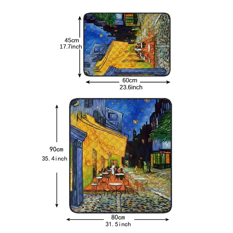 Reusable Pet Urine Pad, Non-Slip, Medium Size for Dogs & Cats, Easy to Clean, Indoor Outdoor Use, Unscented, Suitable for Coffee Shop Style