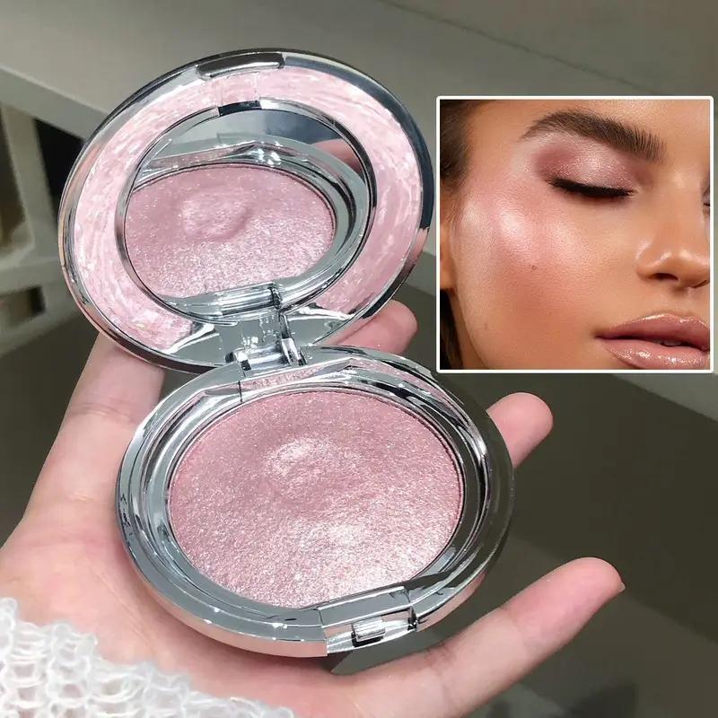 Starlight Shattered Diamond Highlighter, Pearlescent Fine Shimmering Highlighter, Delicate Brightening, Contouring Full Face, More Shimmering with Layering, Multi-Scene Use, Holiday Gift, Glow Highlighter, Glowy Highlighter