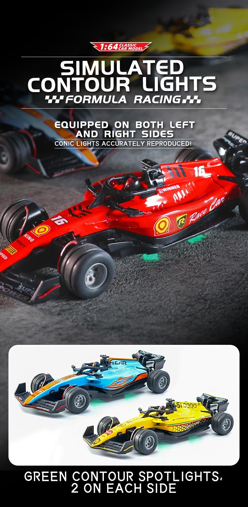 Authentic Ferrari 1:64 Formula F1 Alloy Mini RC Car, Off-Road Climbing Terrain, Powerful Horsepower, APP Remote Control, USB Charging