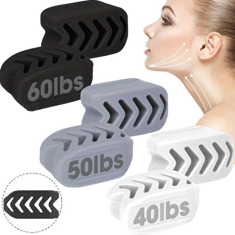 Silicone Jaw Trainer, Multi Resistance Level, Fishbone Design, Facial Muscle Trainer, Fitness Accessories, Men & Women, Valentine's Day Gift