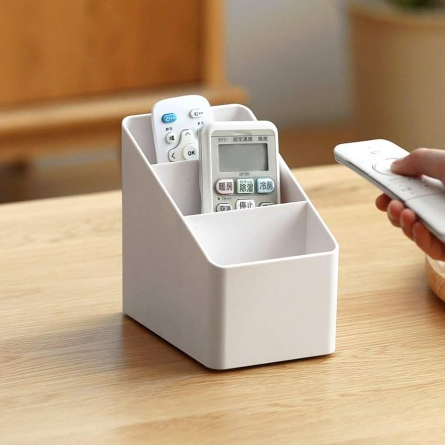 Plastic Desktop Organizer Box, Remote Control Holder & Storage Container, Ideal for Pens, Cards, Phones, Makeup, Office Supplies